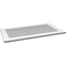 Ekena Millwork Vertical Surface Mount PVC Gable Vent: Non-Functional, w/3-1/2"W x 1"H, Standard Frame, 42"W x 24"H GVPVE42X2401SN - alternate 3